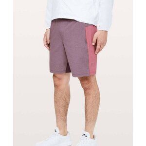 LULULEMON HDKB/HDSR Red Burgundy T.H.E. Shorts 9" Lined Amphibious Men's XL